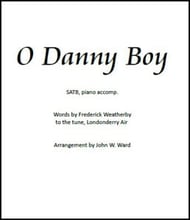 Danny Boy SATB choral sheet music cover Thumbnail
